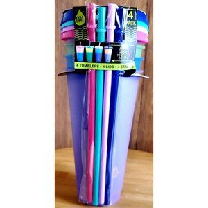 Color Changing TAL Tumbler & Straw Set-12 pieces-24 oz Venti Cups-Reusable NoBPA